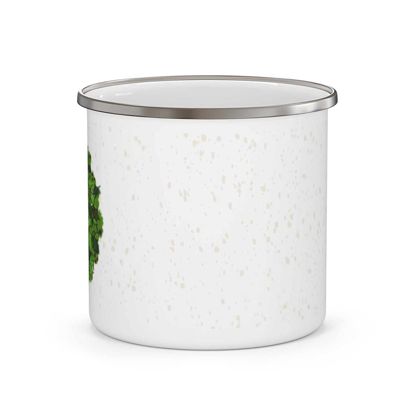 Holiday Holly and Jolly Enamel Mug