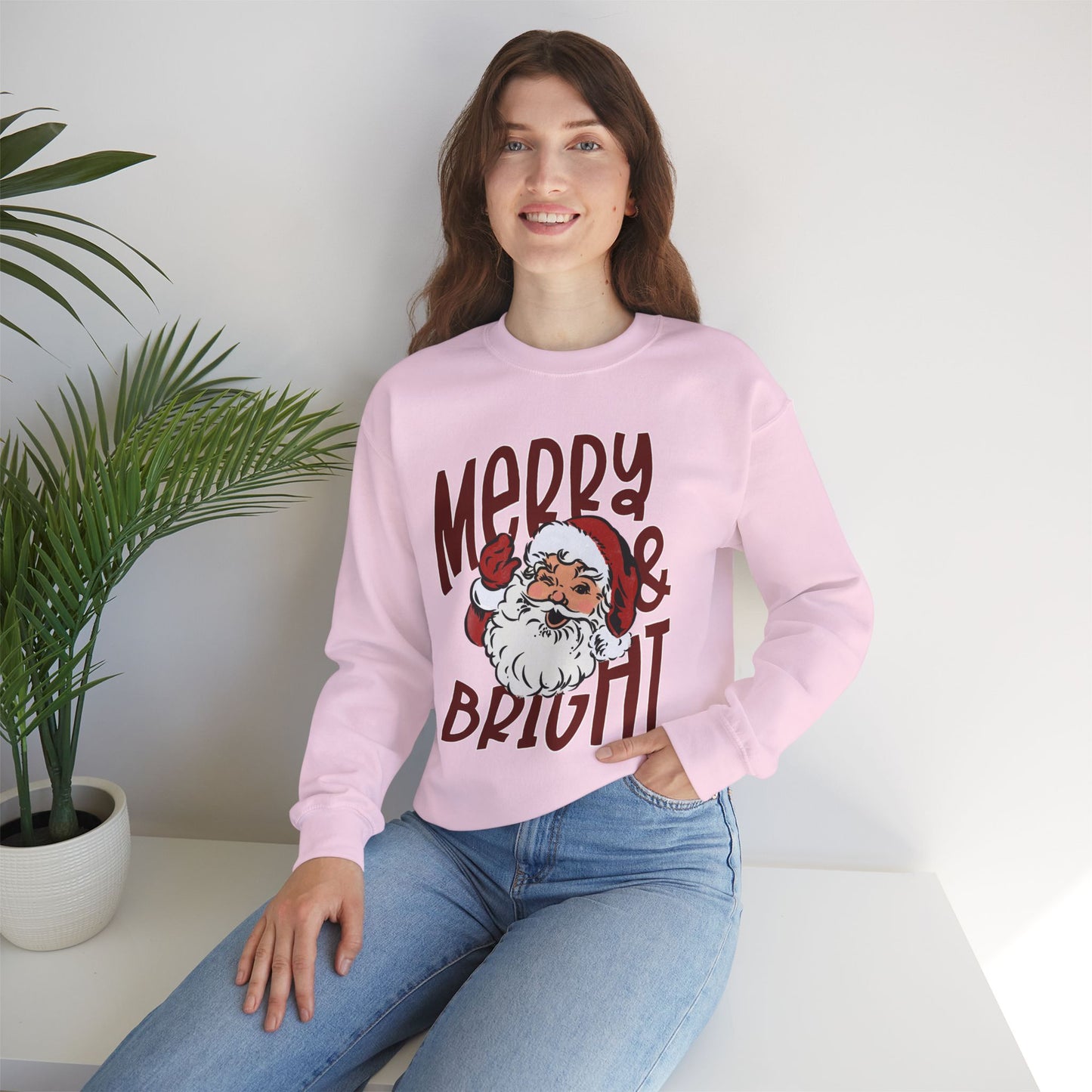 Merry & Bright Santa Crewneck