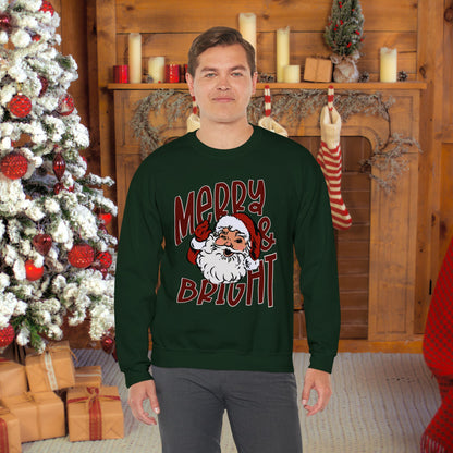 Merry & Bright Santa Crewneck