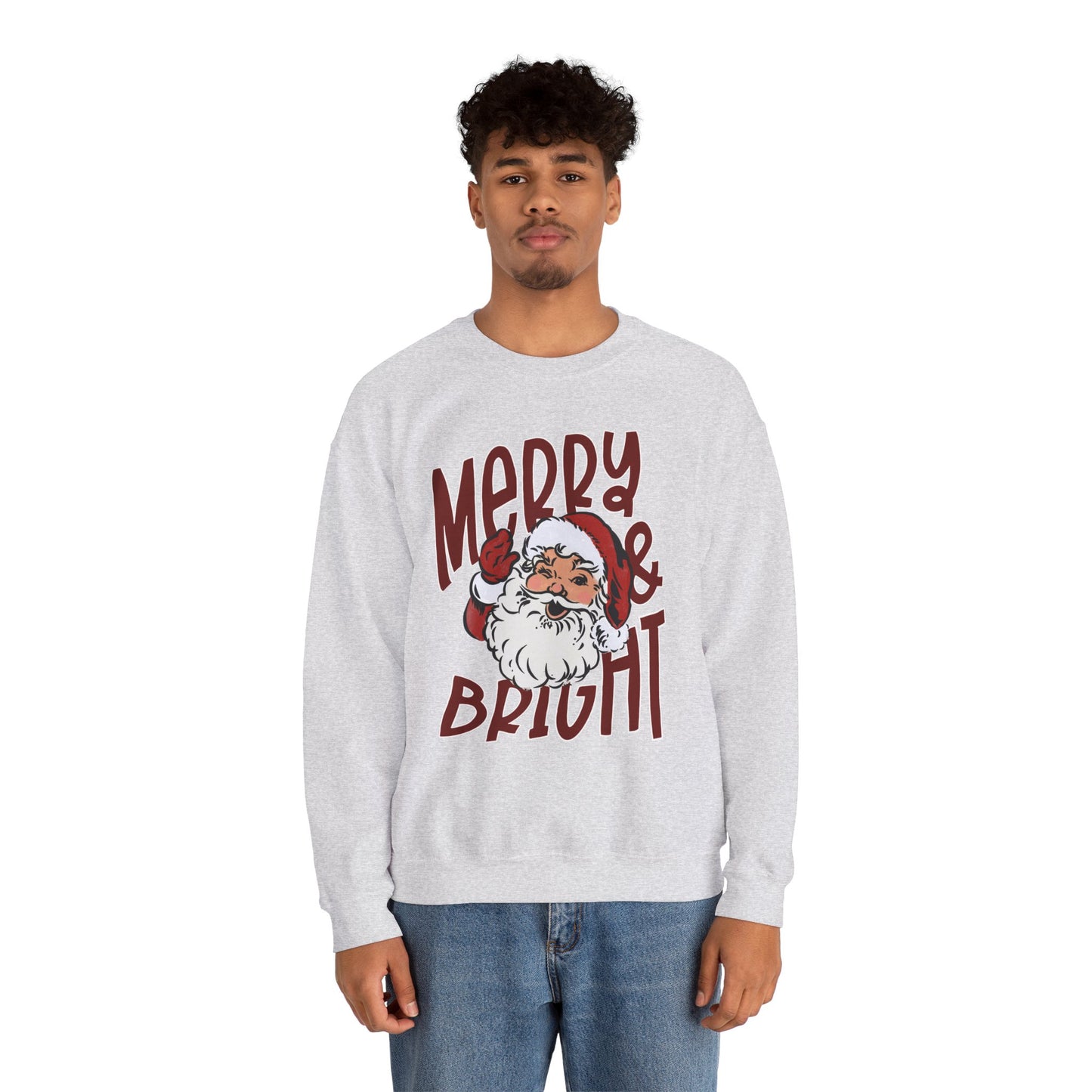 Merry & Bright Santa Crewneck