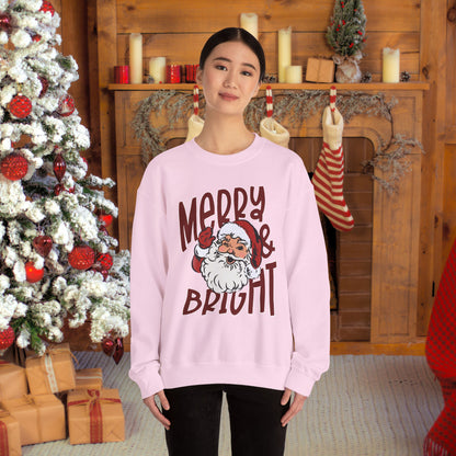 Merry & Bright Santa Crewneck