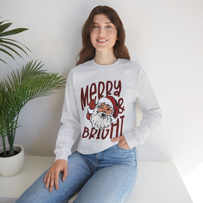 Merry & Bright Santa Crewneck