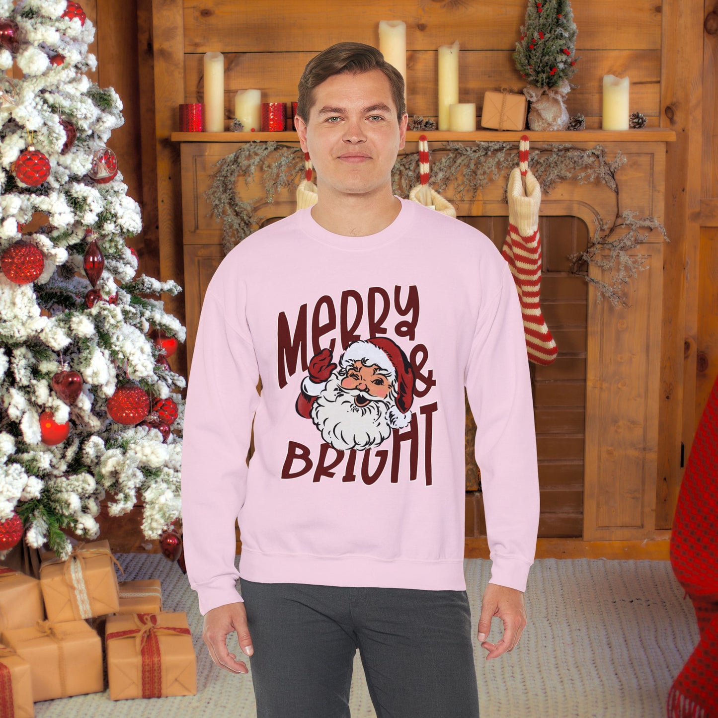 Merry & Bright Santa Crewneck