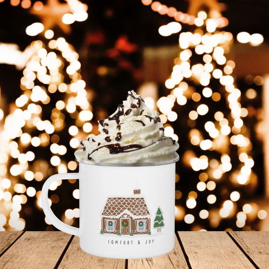 Enamel Mug - Comfort and Joy Cozy Camping