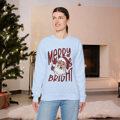Merry & Bright Santa Crewneck