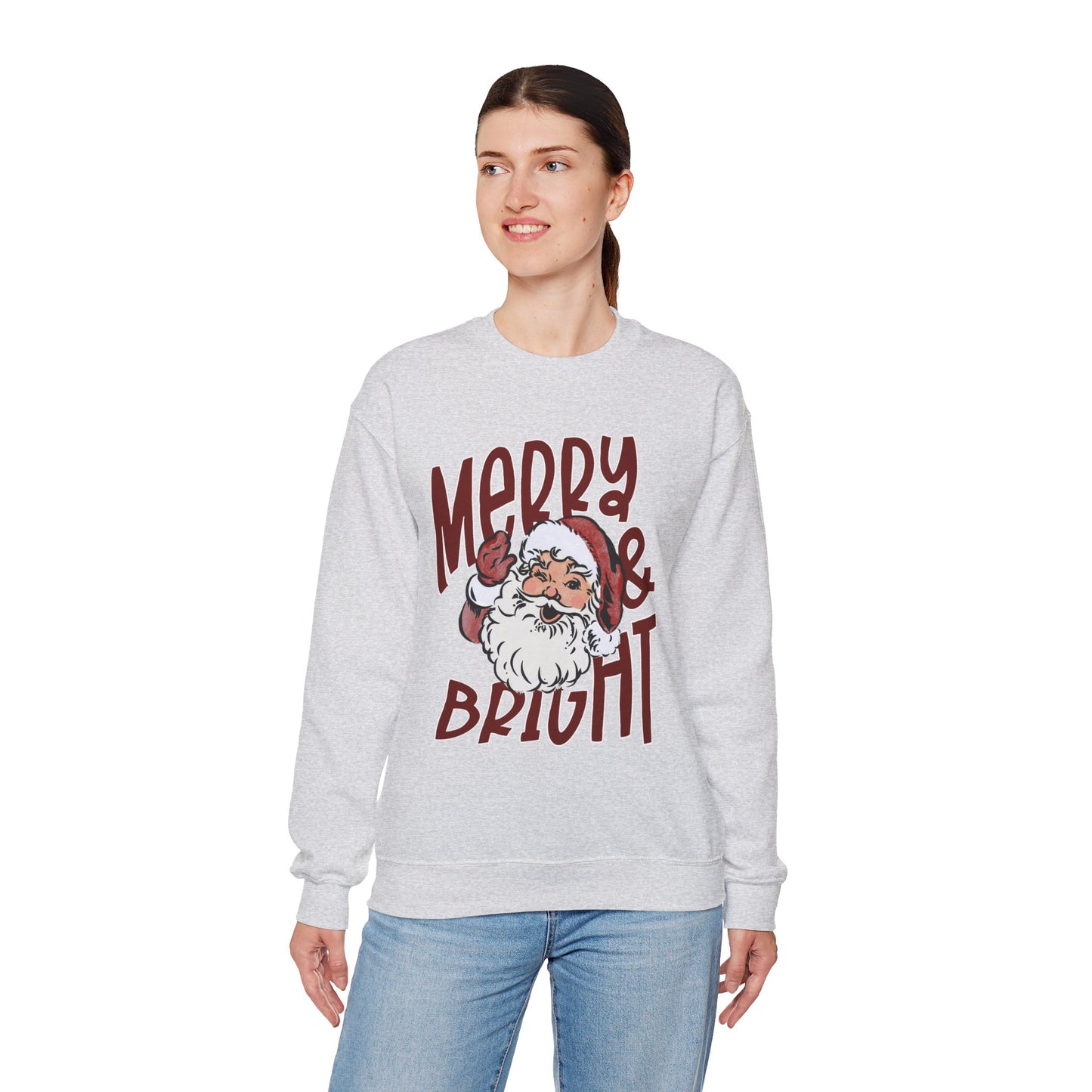 Classic Merry & Bright Santa Sweatshirt