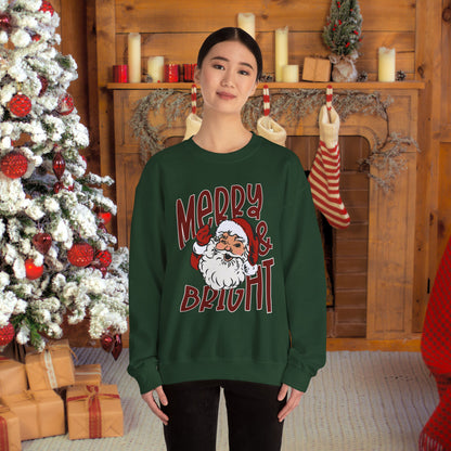 Merry & Bright Santa Crewneck